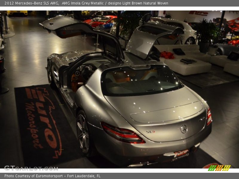 AMG Imola Grey Metallic / designo Light Brown Natural Woven 2012 Mercedes-Benz SLS AMG