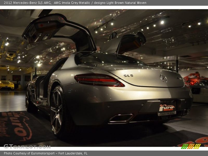 AMG Imola Grey Metallic / designo Light Brown Natural Woven 2012 Mercedes-Benz SLS AMG