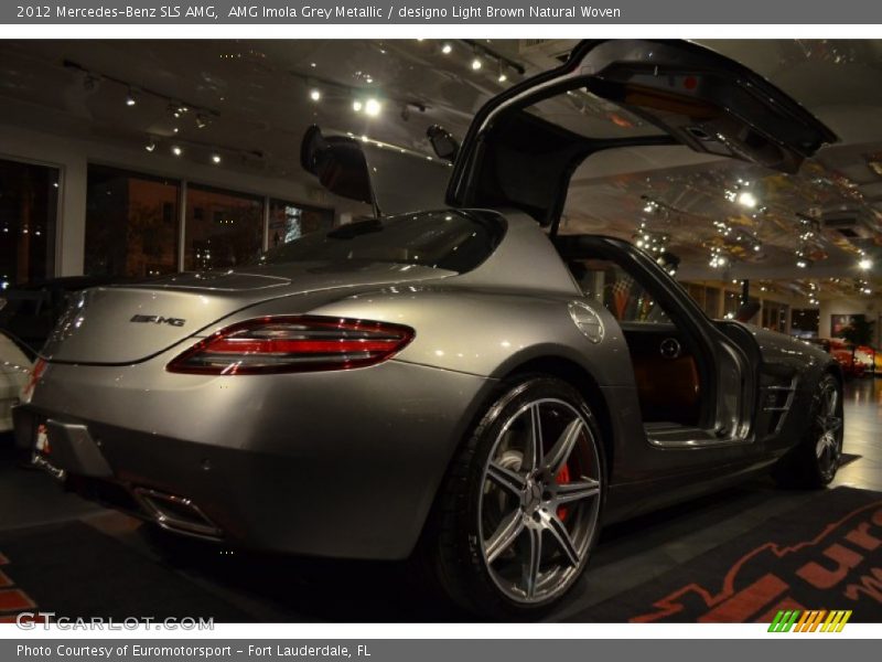 AMG Imola Grey Metallic / designo Light Brown Natural Woven 2012 Mercedes-Benz SLS AMG