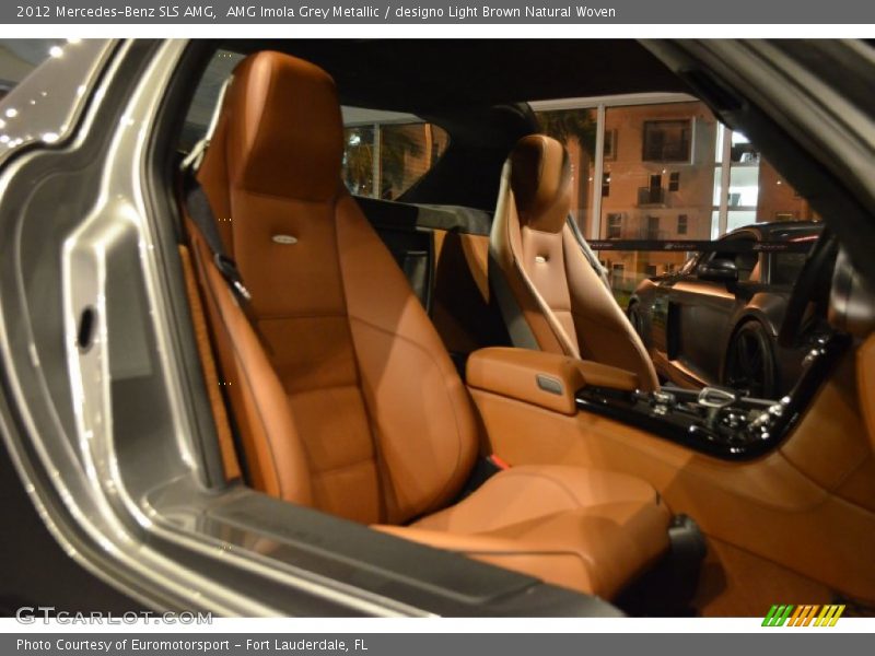 AMG Imola Grey Metallic / designo Light Brown Natural Woven 2012 Mercedes-Benz SLS AMG