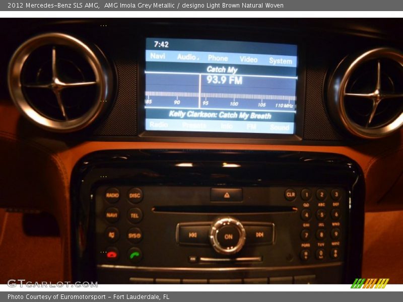 AMG Imola Grey Metallic / designo Light Brown Natural Woven 2012 Mercedes-Benz SLS AMG