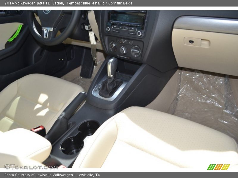 Tempest Blue Metallic / Cornsilk Beige 2014 Volkswagen Jetta TDI Sedan
