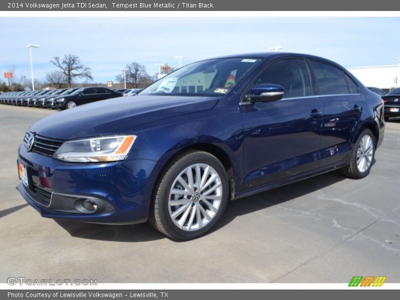 Tempest Blue Metallic / Titan Black 2014 Volkswagen Jetta TDI Sedan