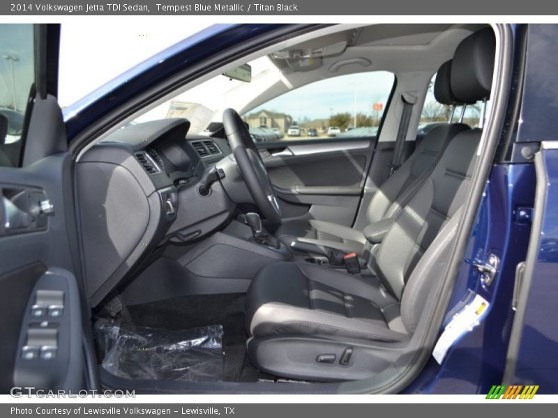 Tempest Blue Metallic / Titan Black 2014 Volkswagen Jetta TDI Sedan