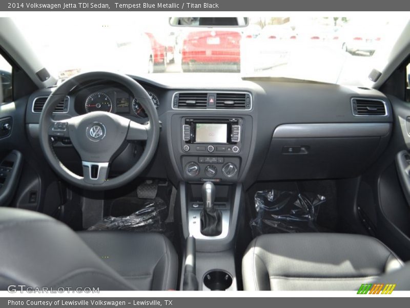 Tempest Blue Metallic / Titan Black 2014 Volkswagen Jetta TDI Sedan