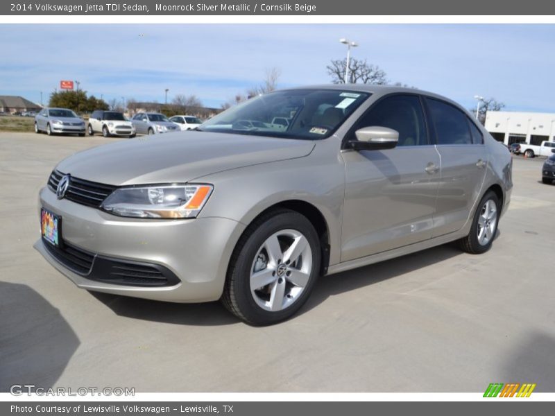 Moonrock Silver Metallic / Cornsilk Beige 2014 Volkswagen Jetta TDI Sedan