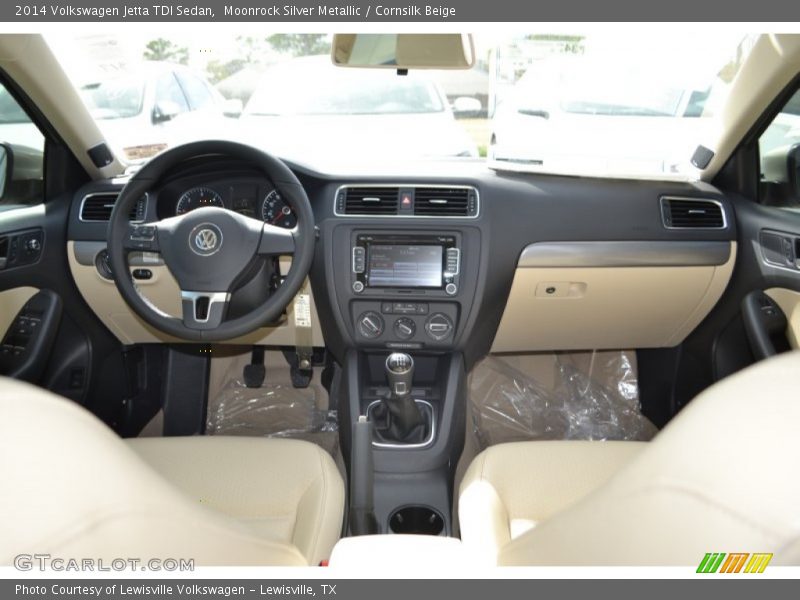 Moonrock Silver Metallic / Cornsilk Beige 2014 Volkswagen Jetta TDI Sedan