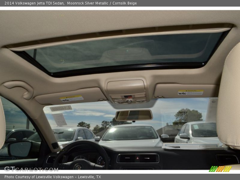 Moonrock Silver Metallic / Cornsilk Beige 2014 Volkswagen Jetta TDI Sedan