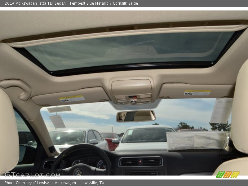 Tempest Blue Metallic / Cornsilk Beige 2014 Volkswagen Jetta TDI Sedan