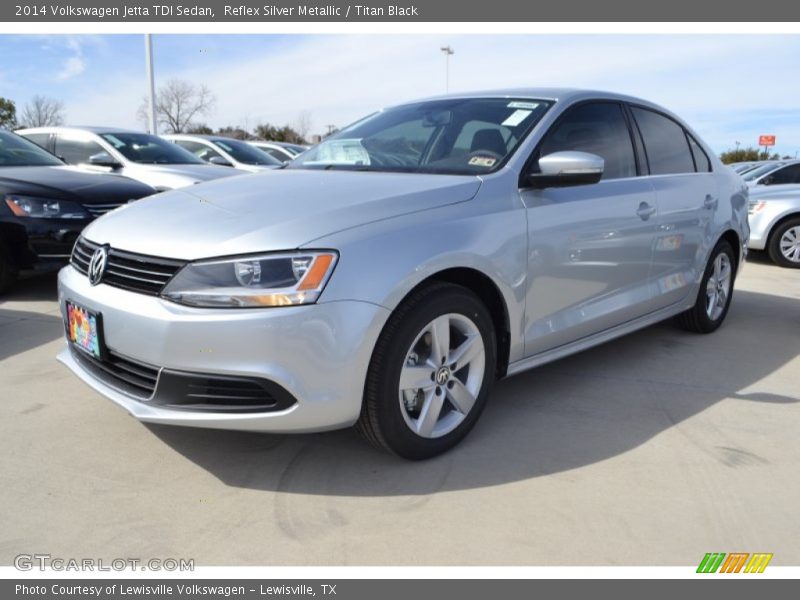 Reflex Silver Metallic / Titan Black 2014 Volkswagen Jetta TDI Sedan