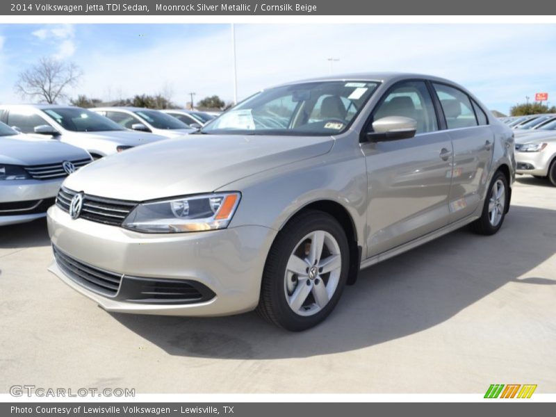 Moonrock Silver Metallic / Cornsilk Beige 2014 Volkswagen Jetta TDI Sedan