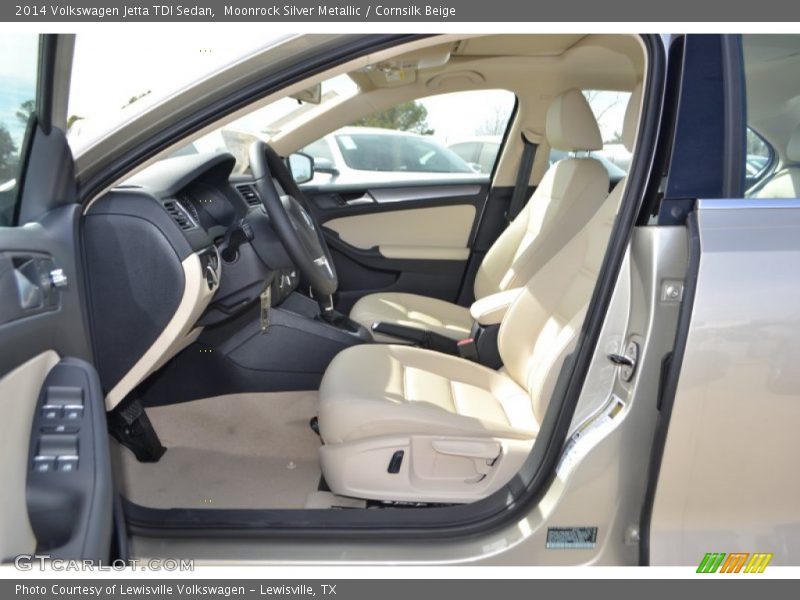 Moonrock Silver Metallic / Cornsilk Beige 2014 Volkswagen Jetta TDI Sedan