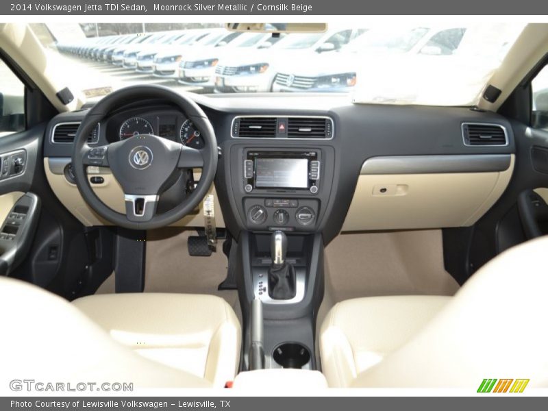 Moonrock Silver Metallic / Cornsilk Beige 2014 Volkswagen Jetta TDI Sedan