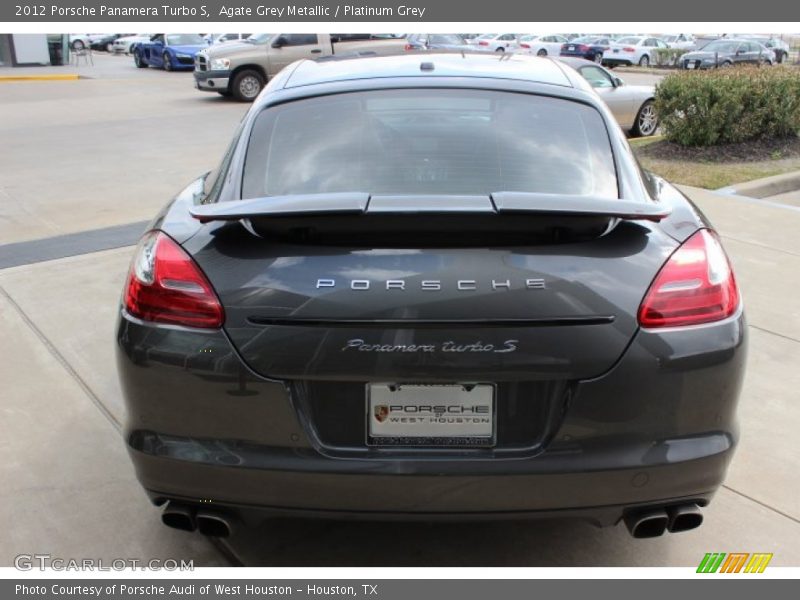 Agate Grey Metallic / Platinum Grey 2012 Porsche Panamera Turbo S