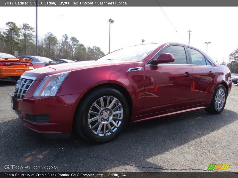 Crystal Red Tintcoat / Cashmere/Cocoa 2012 Cadillac CTS 3.0 Sedan