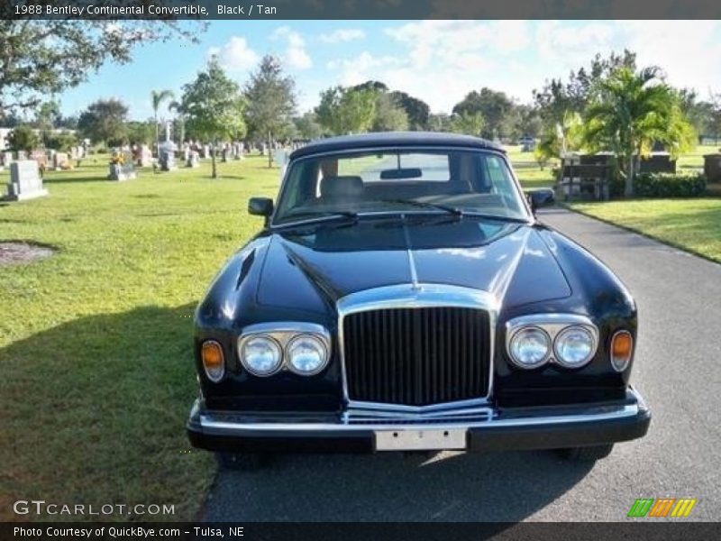 Black / Tan 1988 Bentley Continental Convertible