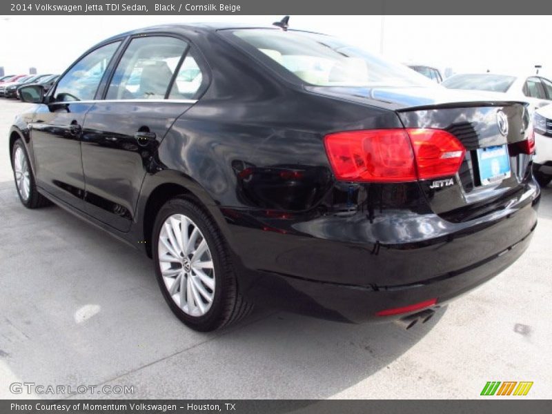 Black / Cornsilk Beige 2014 Volkswagen Jetta TDI Sedan