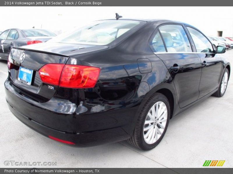 Black / Cornsilk Beige 2014 Volkswagen Jetta TDI Sedan