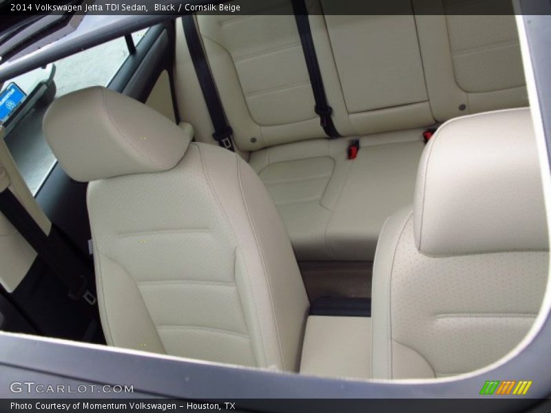 Black / Cornsilk Beige 2014 Volkswagen Jetta TDI Sedan