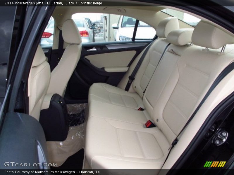 Black / Cornsilk Beige 2014 Volkswagen Jetta TDI Sedan
