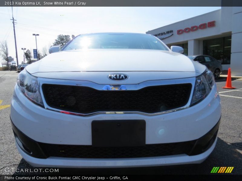 Snow White Pearl / Gray 2013 Kia Optima LX
