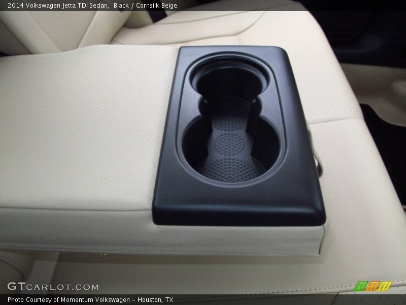 Black / Cornsilk Beige 2014 Volkswagen Jetta TDI Sedan