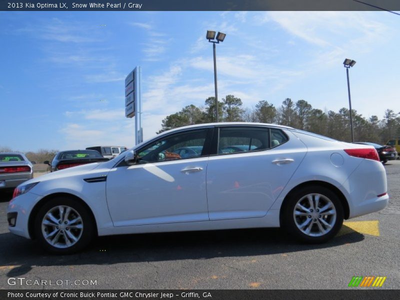 Snow White Pearl / Gray 2013 Kia Optima LX