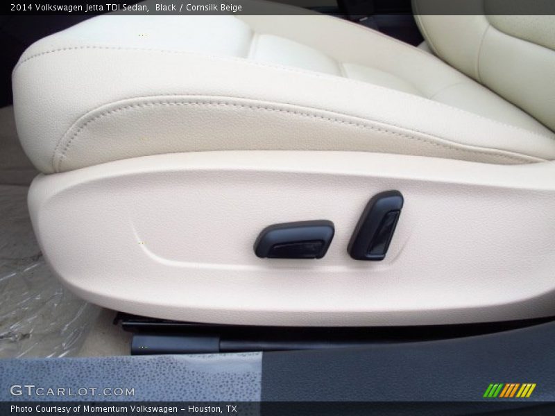 Black / Cornsilk Beige 2014 Volkswagen Jetta TDI Sedan