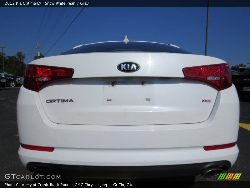 Snow White Pearl / Gray 2013 Kia Optima LX