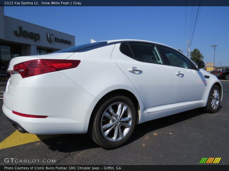 Snow White Pearl / Gray 2013 Kia Optima LX