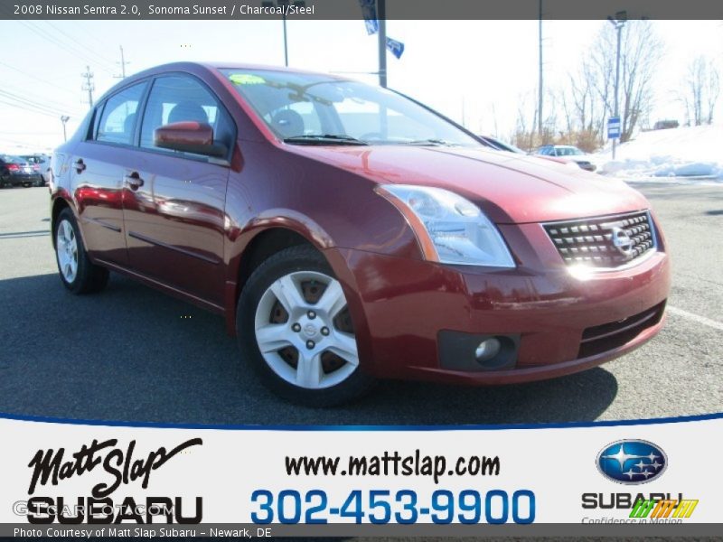 Sonoma Sunset / Charcoal/Steel 2008 Nissan Sentra 2.0