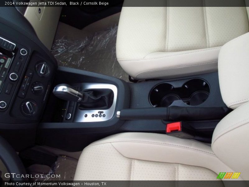 Black / Cornsilk Beige 2014 Volkswagen Jetta TDI Sedan