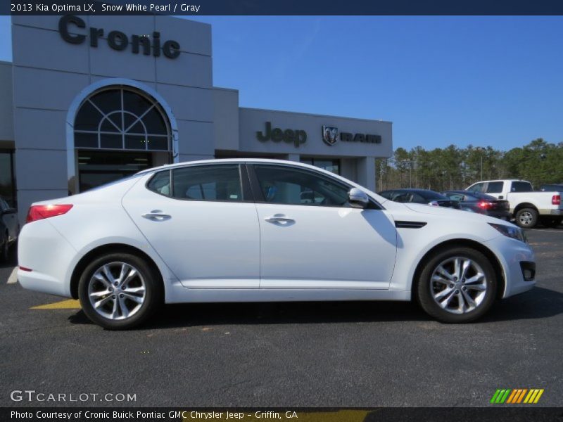 Snow White Pearl / Gray 2013 Kia Optima LX