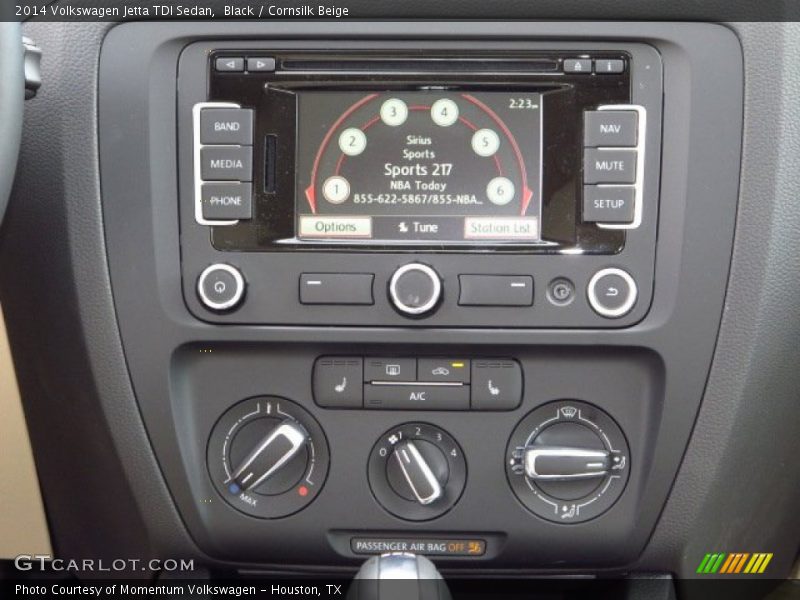 Black / Cornsilk Beige 2014 Volkswagen Jetta TDI Sedan