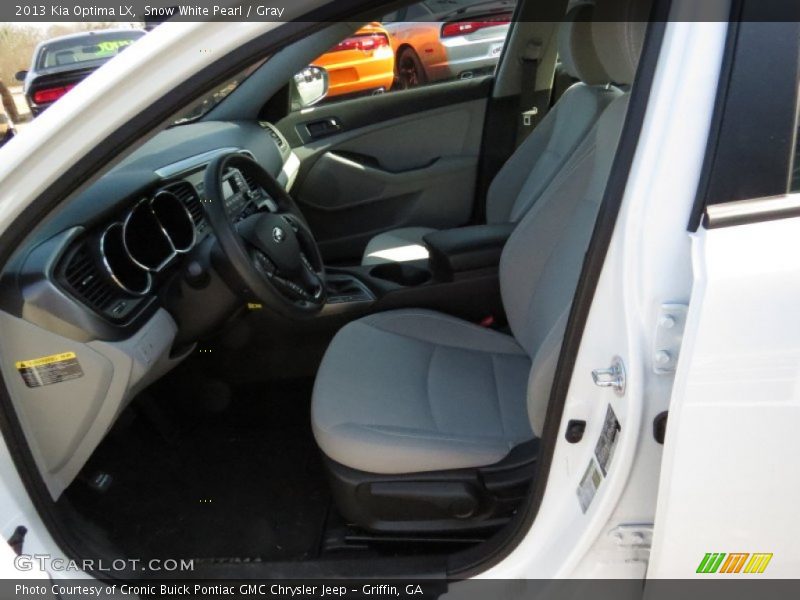 Snow White Pearl / Gray 2013 Kia Optima LX