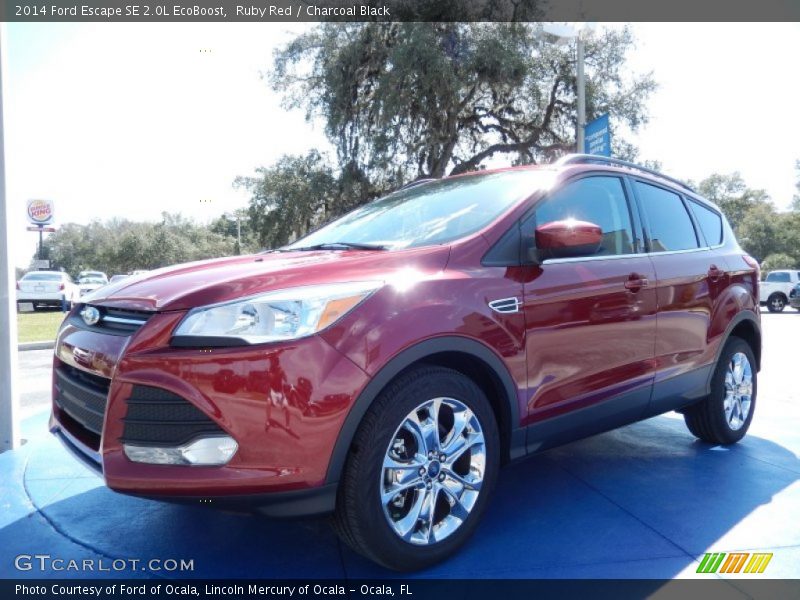 Ruby Red / Charcoal Black 2014 Ford Escape SE 2.0L EcoBoost