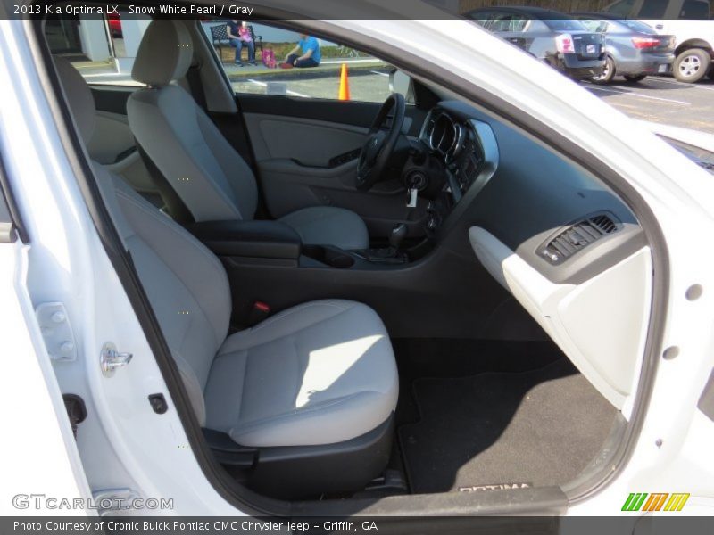 Snow White Pearl / Gray 2013 Kia Optima LX