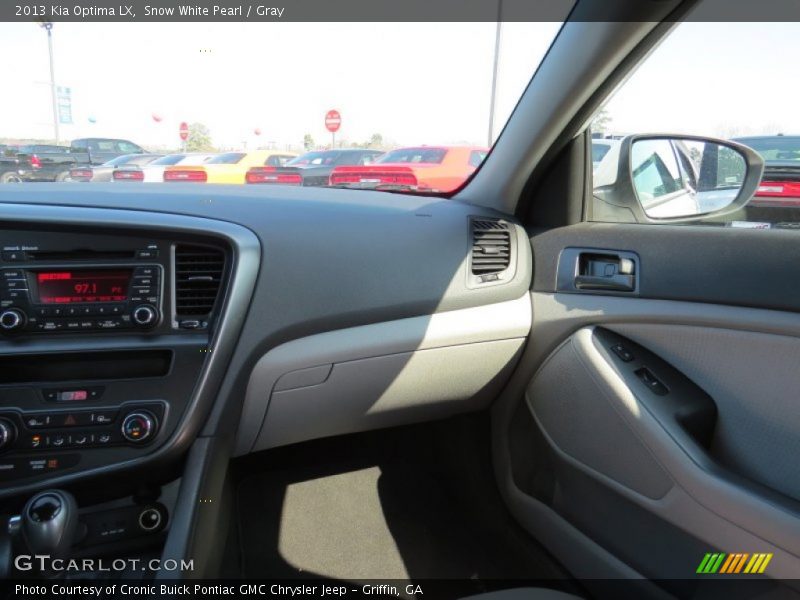 Snow White Pearl / Gray 2013 Kia Optima LX