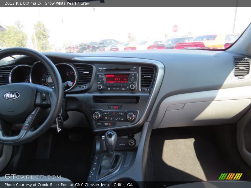 Snow White Pearl / Gray 2013 Kia Optima LX