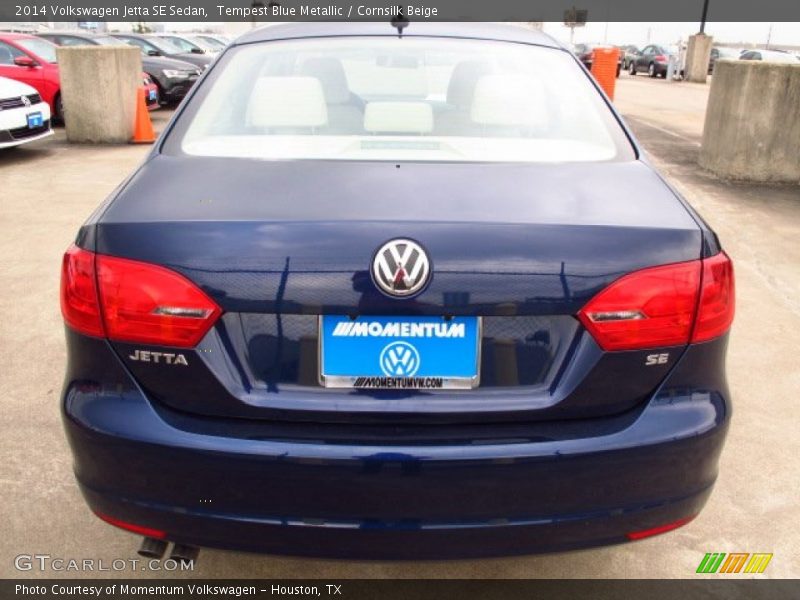 Tempest Blue Metallic / Cornsilk Beige 2014 Volkswagen Jetta SE Sedan