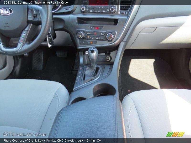 Snow White Pearl / Gray 2013 Kia Optima LX