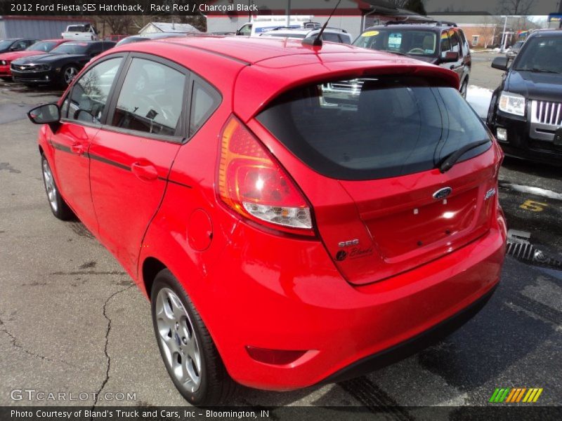 Race Red / Charcoal Black 2012 Ford Fiesta SES Hatchback