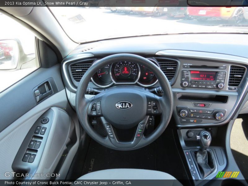 Snow White Pearl / Gray 2013 Kia Optima LX