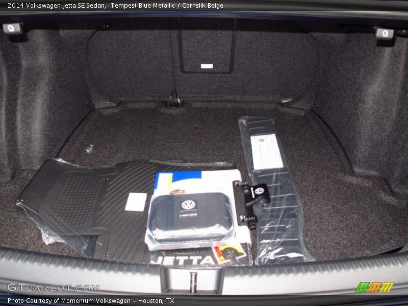 Tempest Blue Metallic / Cornsilk Beige 2014 Volkswagen Jetta SE Sedan