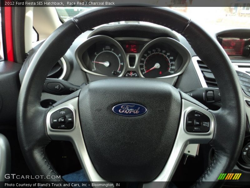 Race Red / Charcoal Black 2012 Ford Fiesta SES Hatchback