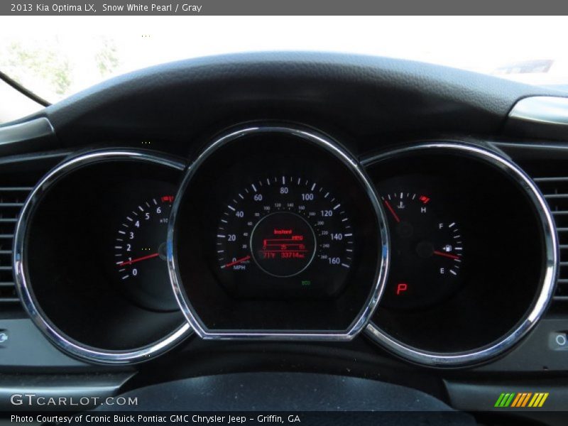 Snow White Pearl / Gray 2013 Kia Optima LX