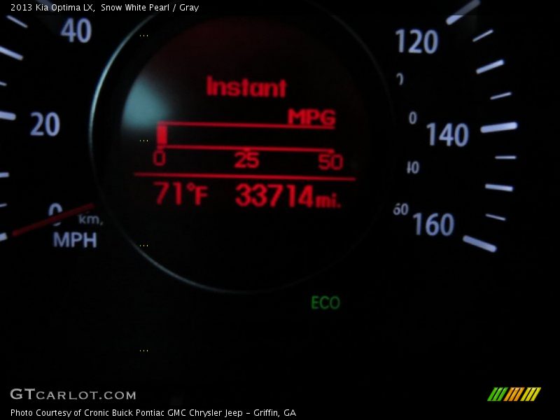 Snow White Pearl / Gray 2013 Kia Optima LX