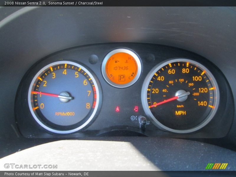Sonoma Sunset / Charcoal/Steel 2008 Nissan Sentra 2.0