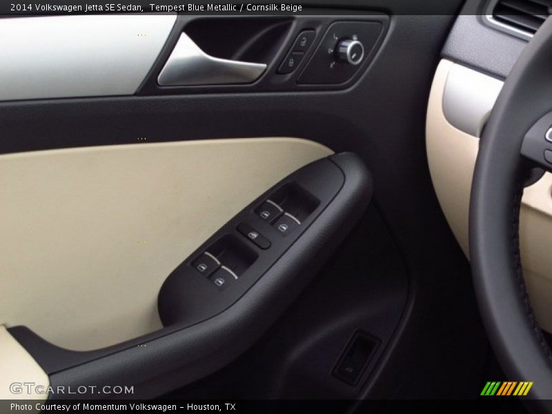 Tempest Blue Metallic / Cornsilk Beige 2014 Volkswagen Jetta SE Sedan