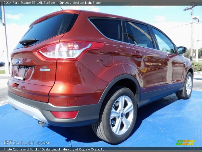 Sunset / Medium Light Stone 2014 Ford Escape SE 1.6L EcoBoost